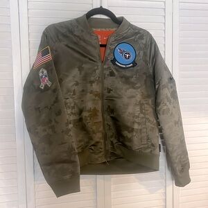 NFL Unisex Nike Tennessee Titans Lightweight Bomber Jacket